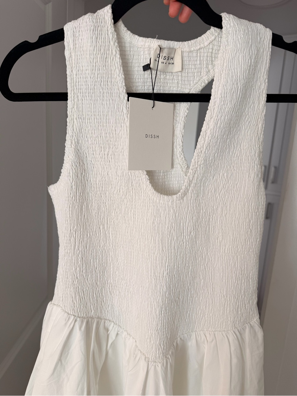 DISSH Florence White Cotton Midi Dress - Picture 3 of 7